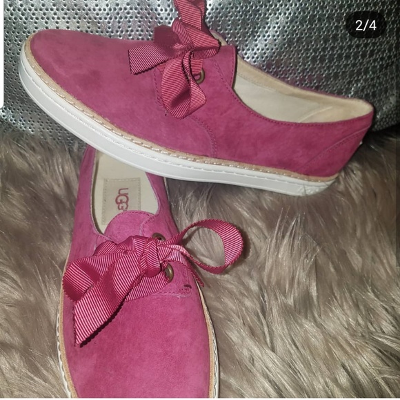 Pink UGG ribbon tie up - Picture 2 of 4